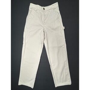 Billabong Collet Carpenter Cream‎ Pants Womens 25 26X29 Wide Leg Tapered Utility